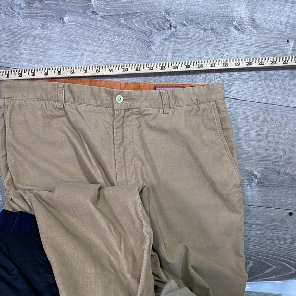 Vineyard Vines Corduroy Pants Mens 36x34 Beige Straight Leg Chino Casual - Picture 2 of 10